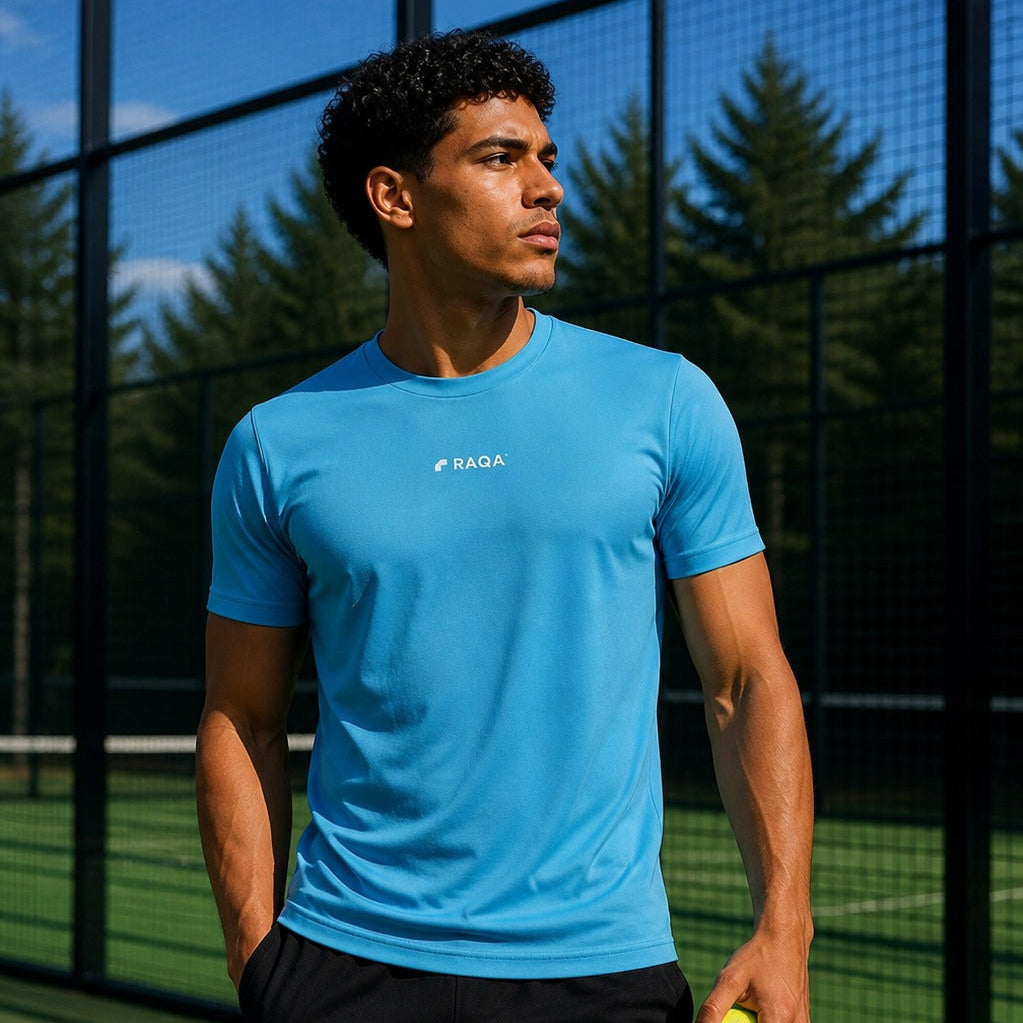 padel shirt licht blauw