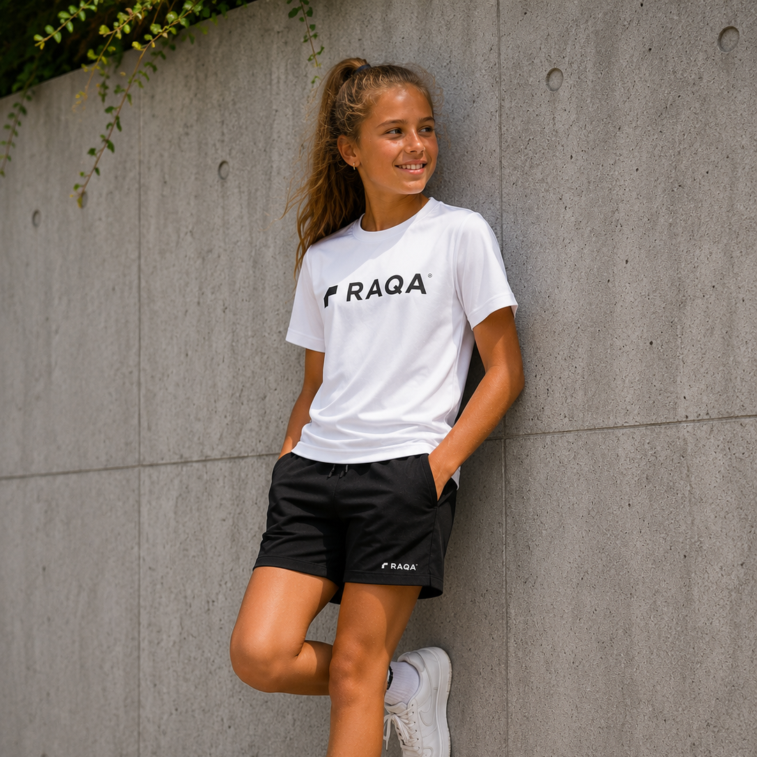 padel_wit_zwart_short_tshirt_meisje_3