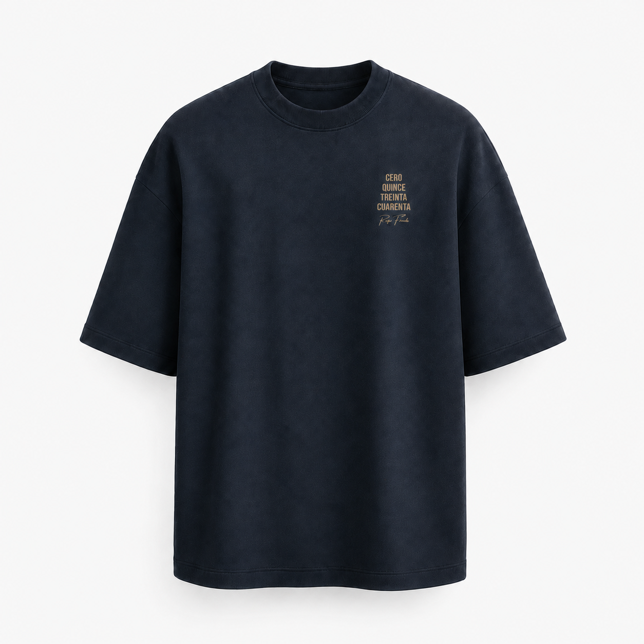 Cero Quince Treinta Cuarenta T-shirt - Heren Oversized Heavyweight