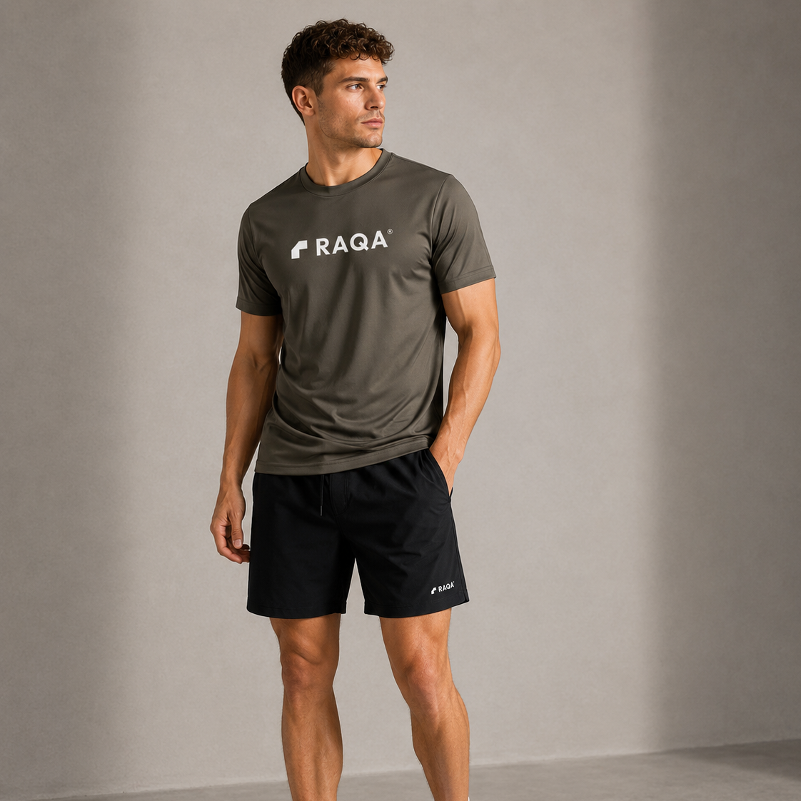 sportshirt heren olijf 2