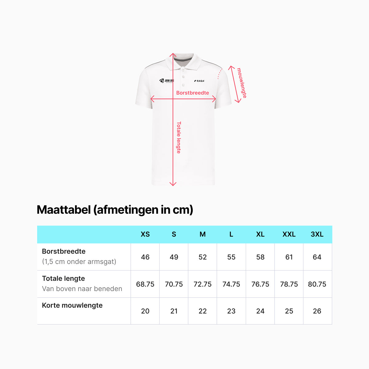 Bedrijfspadelpolo met eigen logo
