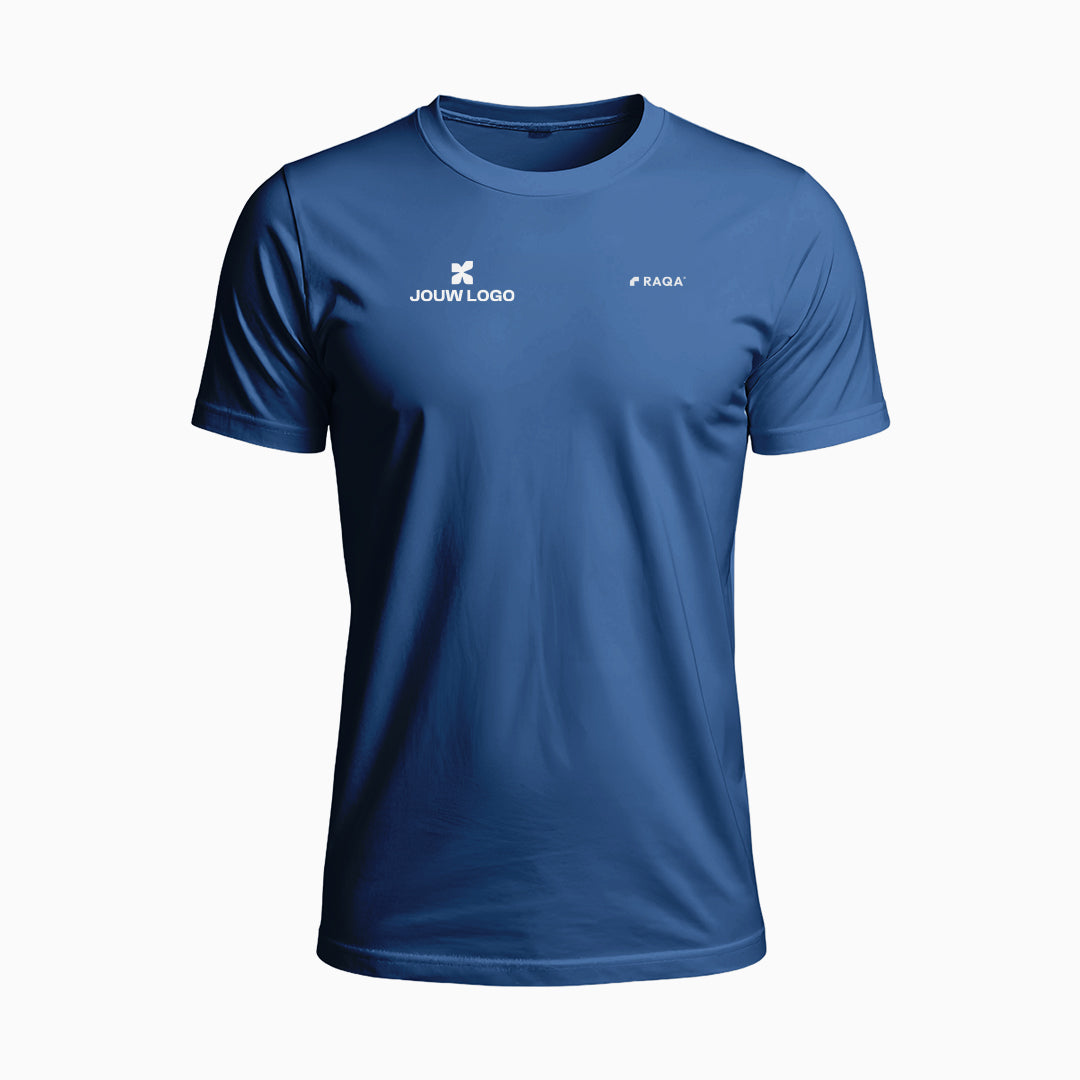 Padelshirt met eigen logo op de borst