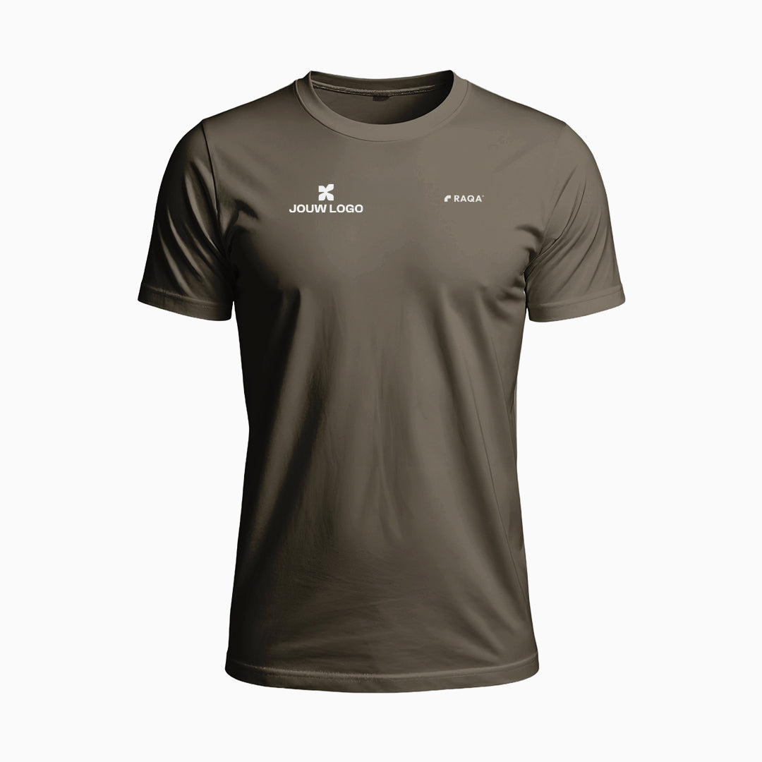 Padelshirt met eigen logo op de borst