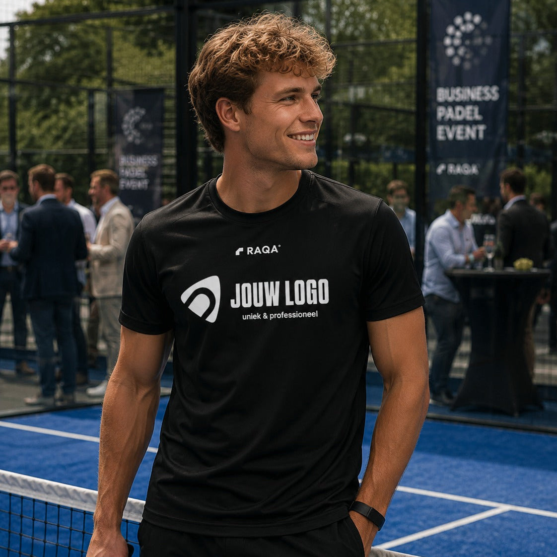 sport shirt met eigen logo bedrijf