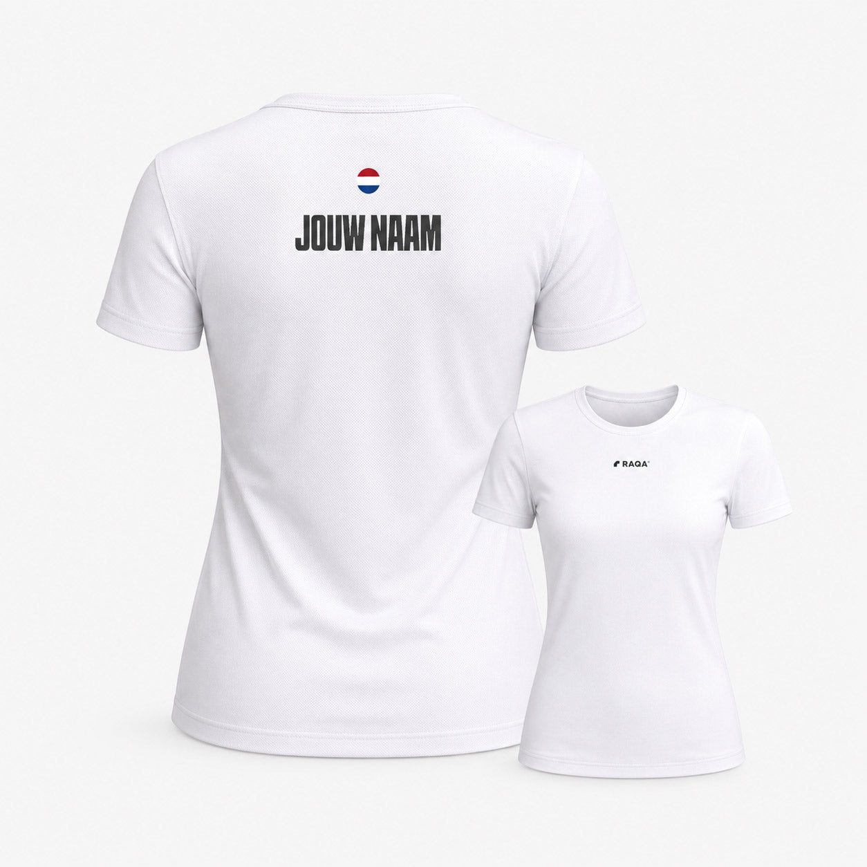 padel shirt eigen naam wit