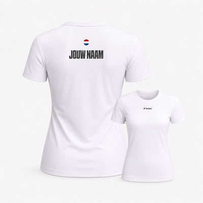 padel shirt eigen naam wit