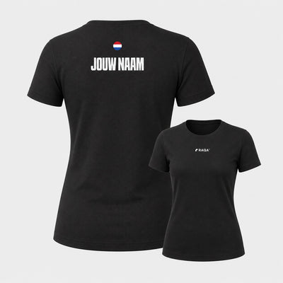 padel shirt eigen naam zwart