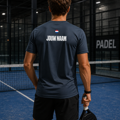 naam t-shirt padel navy blue