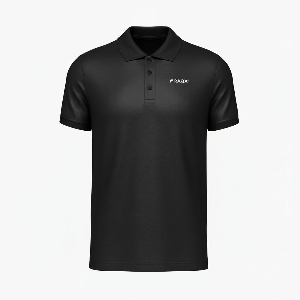 Padel polo zwart