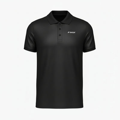 Padel polo zwart