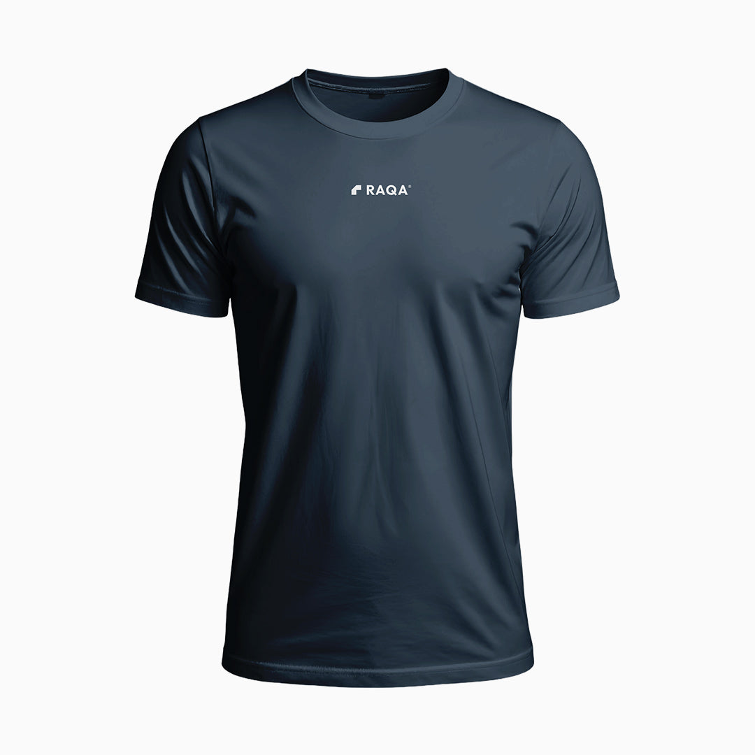 padel shirt navy blue heren