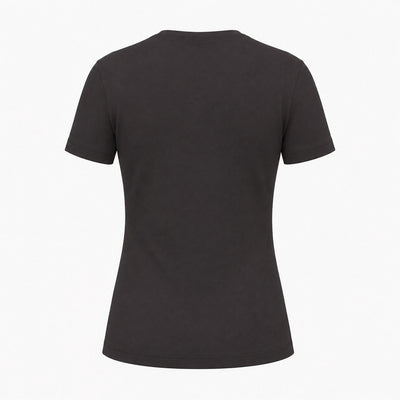 Padel shirt dames zwart achter