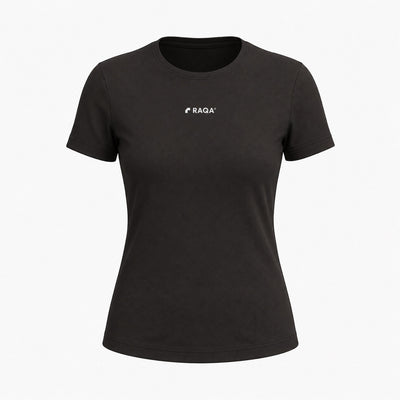 Padel shirt dames zwart