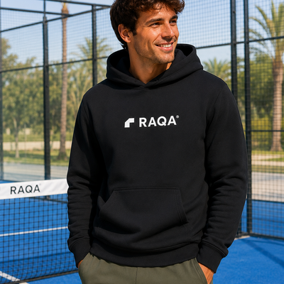 padel hoodie zwart 3 heren