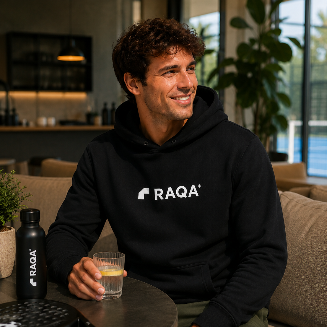 padel hoodie zwart 4 heren