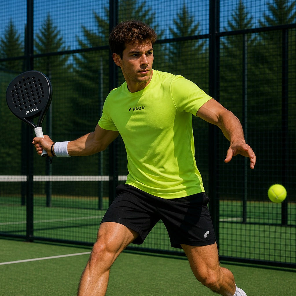 padel shirt geel 