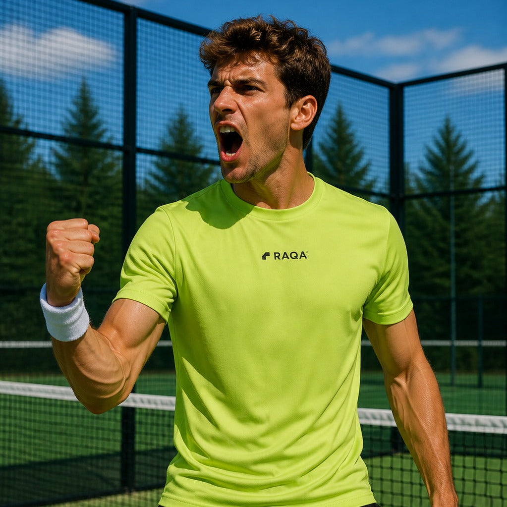 padel shirt geel