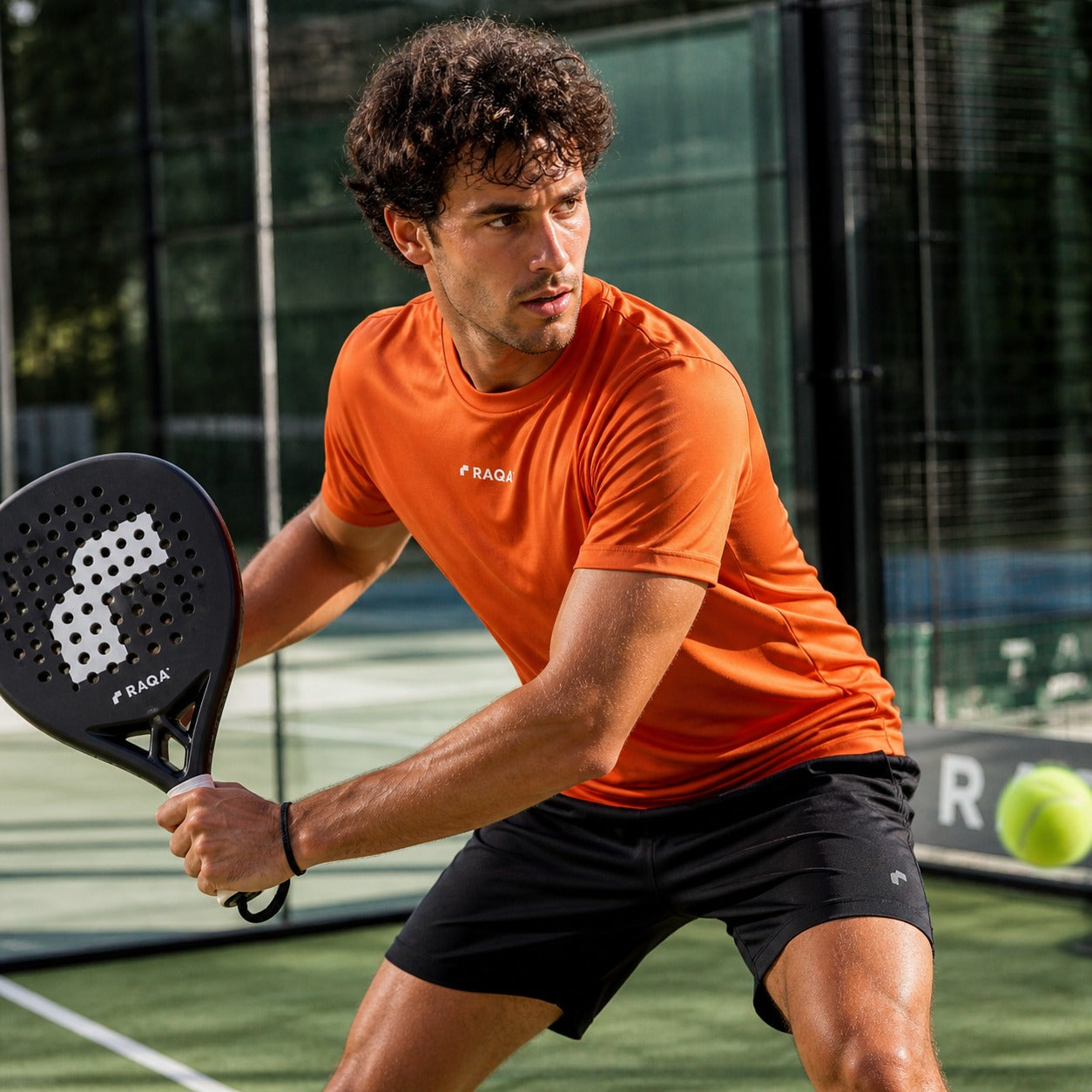 padel shirt oranje