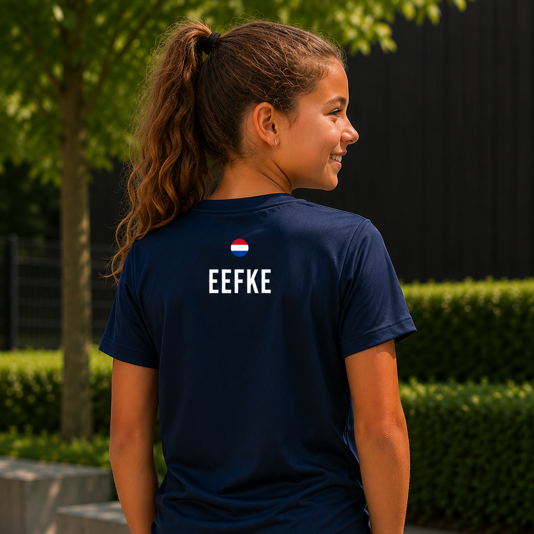 padel_tshirt_naam__bedrukking_navy_blue_meisje