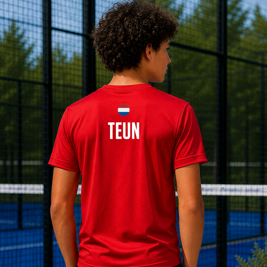 padel_tshirt_naam__bedrukking_rood_jongen