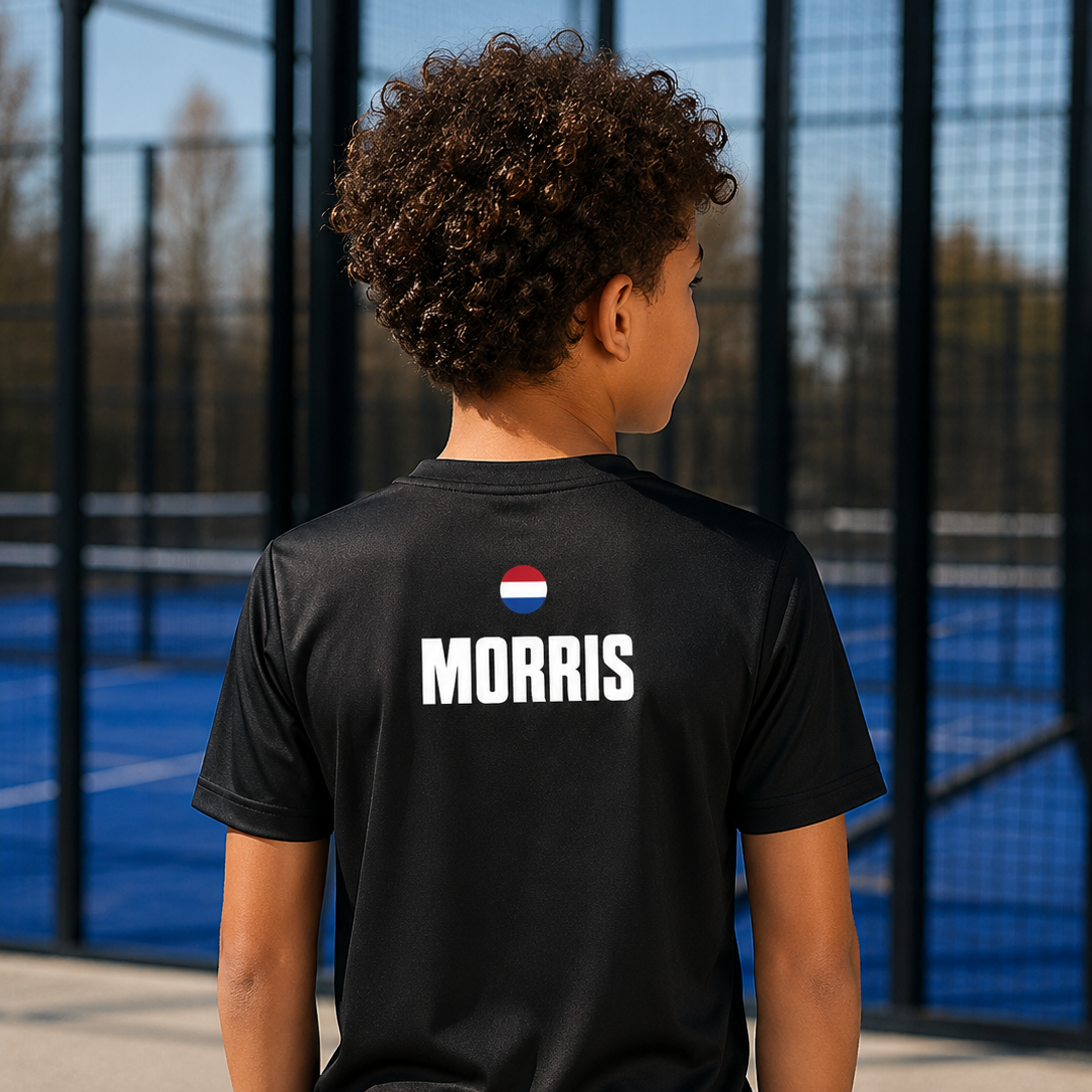 padel_tshirt_naam__bedrukking_zwart
