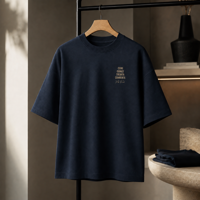Cero Quince Treinta Cuarenta T-shirt - Heren Oversized Heavyweight