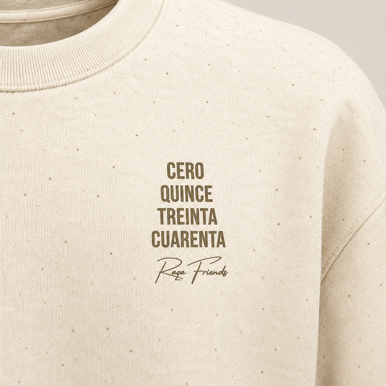 Cero Quince Treinta Cuarenta T-shirt - Heren Oversized Heavyweight