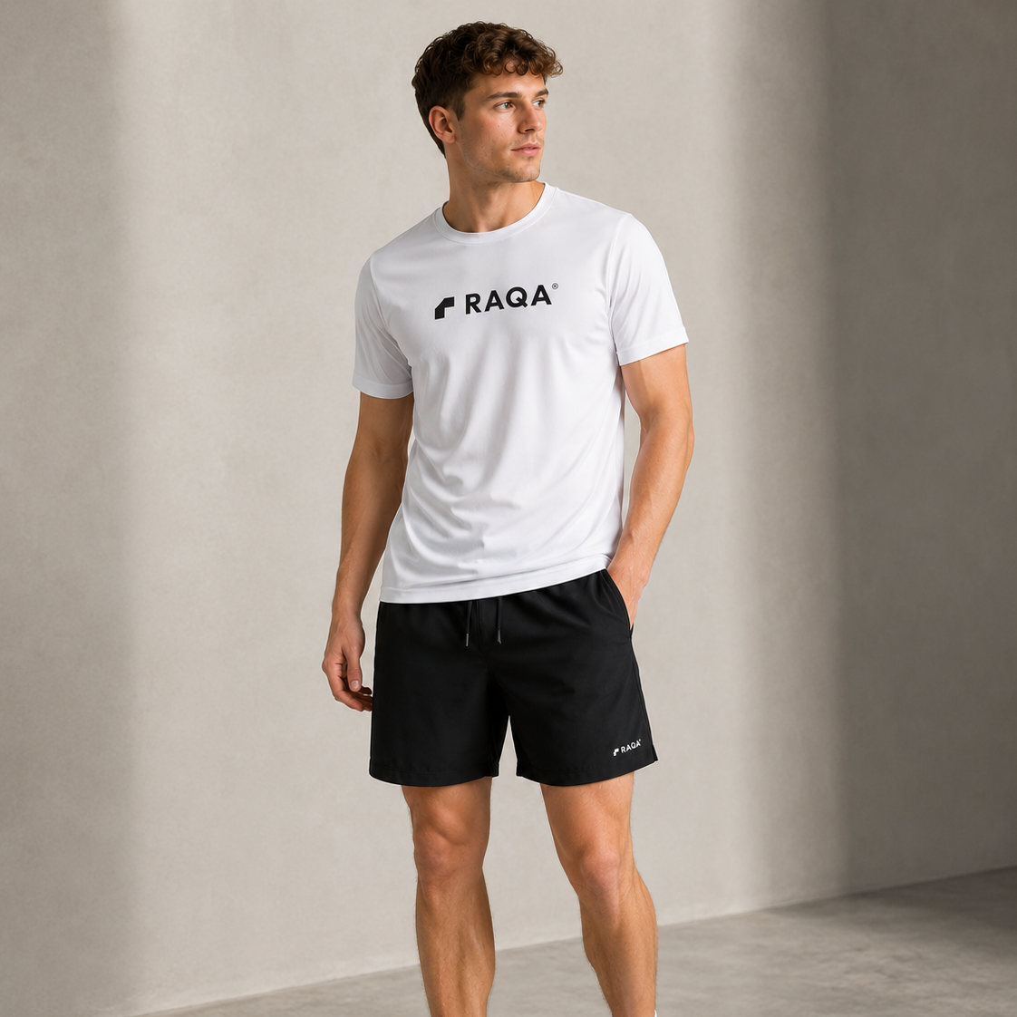 wit sportshirt heren